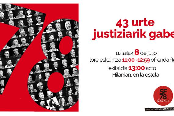 San Fermin jairik ez, baina 1978ko gertaeren oroimena bai
