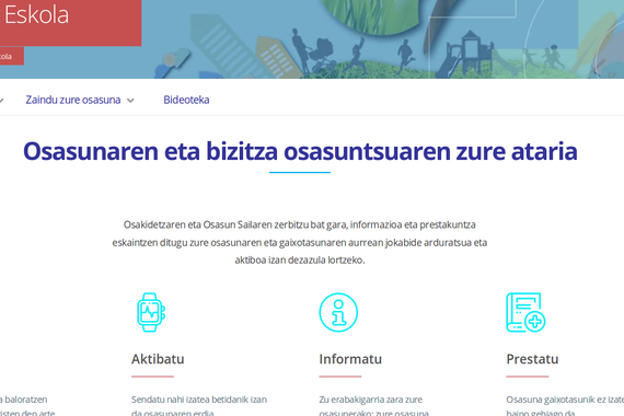 Osakidetzak webgunea berritu du, deskuidoren batekin