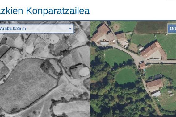 1958ko Araba ortoargazkietan ikusgai eta konparagai