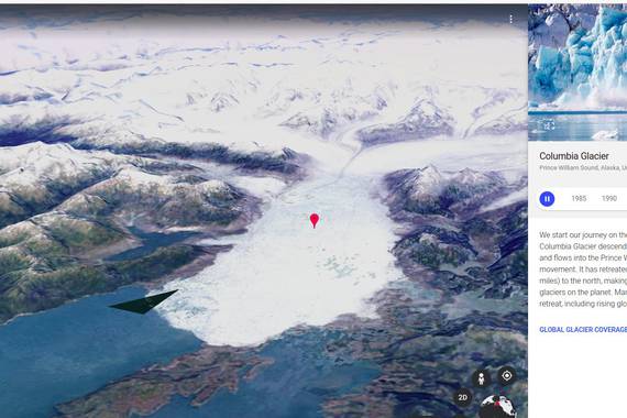 Google Timelampse, ia 40 urteko aldaketa geokatastrofikoak ikusteko