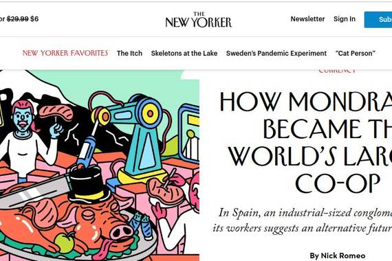 Euskal kooperatibismoaz erreportaia sakona The New Yorker astekarian