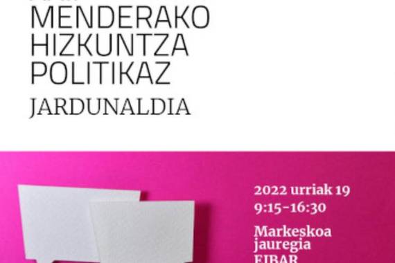 Hizkuntza politika berpentsatu: jardunaldia urrian