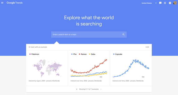 Google Trends berria aurkeztu dute: "Zer bilatzen dute internautek?"