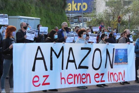 Amazonen kontrako protestak Euskal Herrian