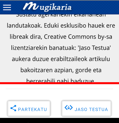 Mugikaria, eduki esklusiboa baina librea