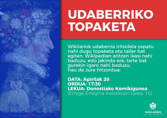 Wikilarien udaberriko topaketa, euskarazko Wikipedian editatzen ikasteko