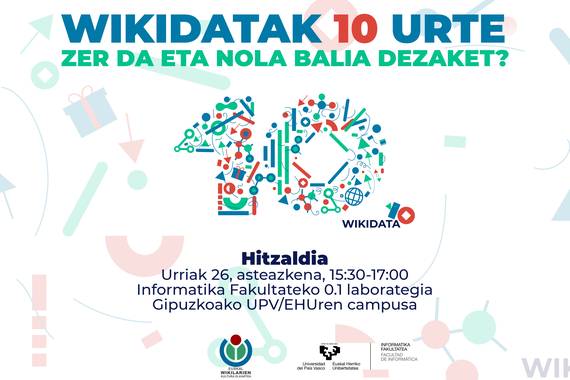 Wikidataren 10. urteurrenean, euskarazko azalpen-hitzaldia