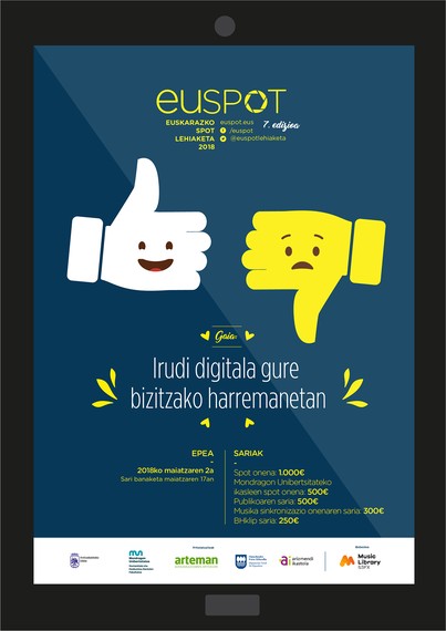 EUSPOT lehiaketaren zazpigarren edizioko gaia “Irudi digitala gure bizitzako harremanetan” izango da