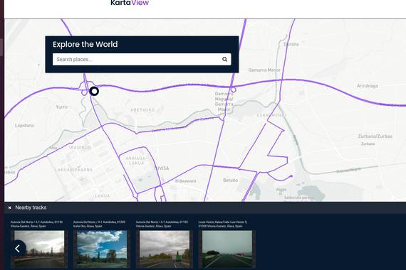 Kartaview, kale eta errepide bista libreen Google StreetView alternatiboa