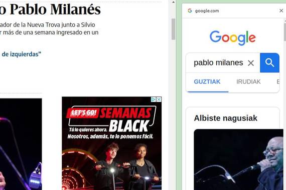 Google Chrome bilaketan aukera berri interesgarria