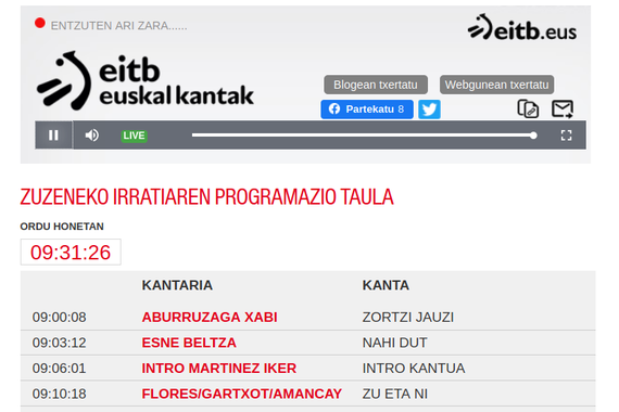 EITB Euskal Kantak sareko irrati berria