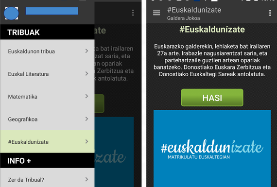 Tribual-en Euskaldunizate jokoa