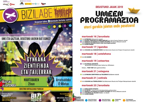 Deustuko jaietan Bizilabek ere parte hartuko du