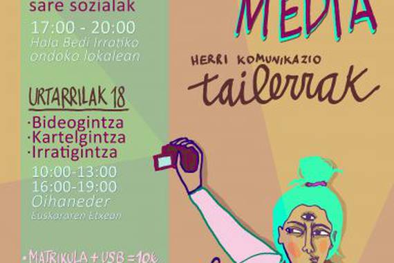 Herri komunikaziorako gakoak (ikastaroa): kartelgintzan, bideogintza, sareak...