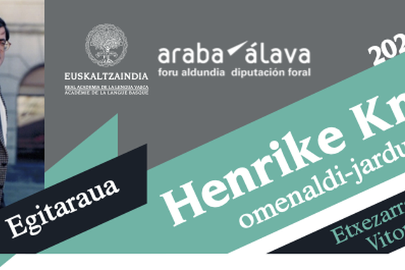 Henrike Knörr euskaltzain zenari omenaldia Gasteizen