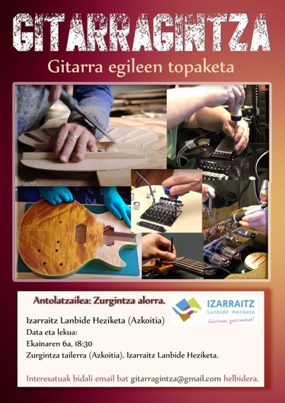 Gitarra egileen (eta gitarrazaleen) topaketa, ekainaren 6an Azkoitian
