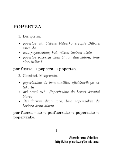 Zitalen hiztegi bermeotarra