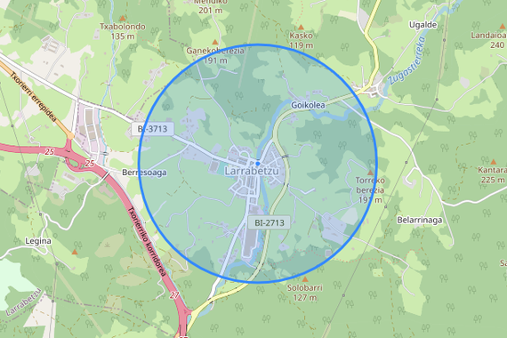 Kilometro bat etxetik: egin kalkulua Gaindegiarren tresnarekin