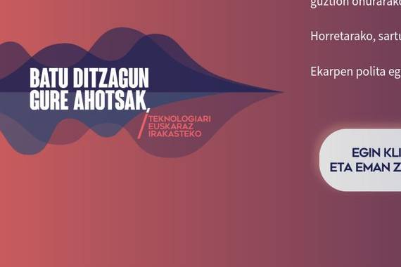 Gaitu, bildu gure ahotsak adimen artifizialak euskaraz egin dezan