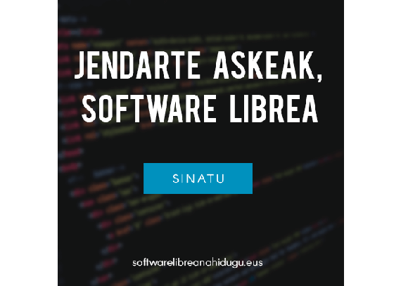 Software librearen aldeko herri plataforma digitala abiarazi da