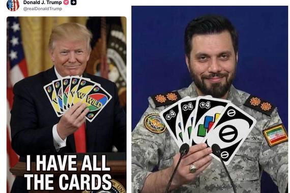 Donald Trumpek ez daki Uno jolasten