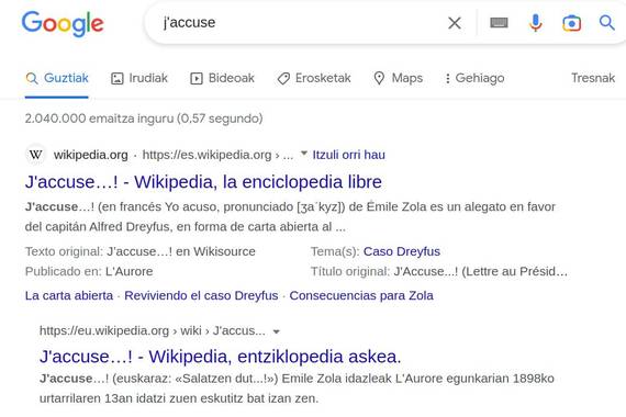 Googleren hizkuntza lehenespenekin kezka