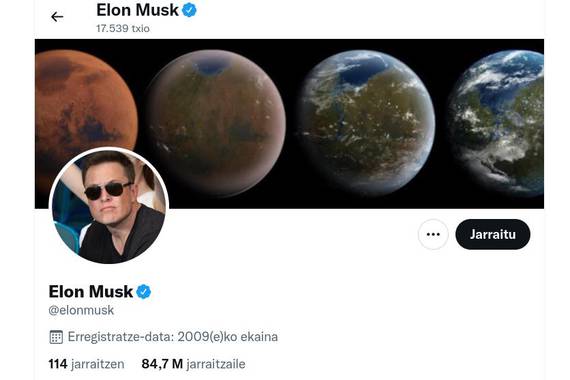 Elon Musk-ek Twitter erosteko operazioa abian da
