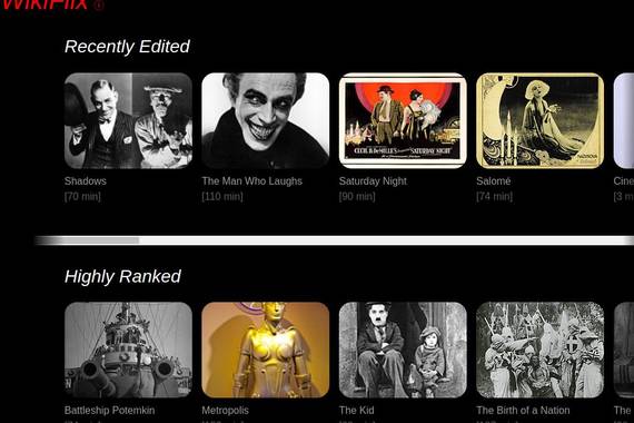 Wikiflix: Wikipediaren filmoteka, streaming modura