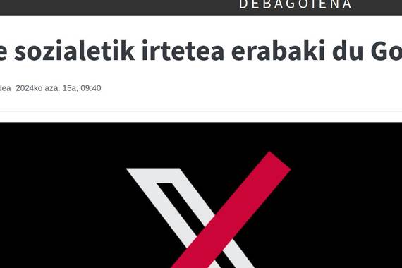 Goiena ere badoa Twitterretik, eta hari buruzko irizpide batzuk jakinarazi ditu