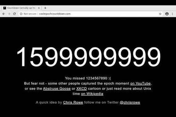 1.600 milioi segundu pasa, Unix denboran