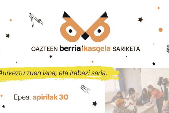 Berria Ikasgela ikasleen lanekin aberasteko sariketa