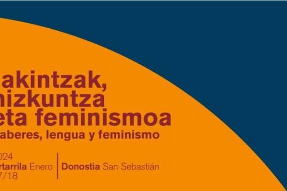 "Jakintzak, hizkuntza eta feminismoa", jardunaldi bat Donostian