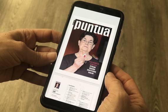 "Puntua" aldizkaria ere guztion esku doan, larrialdi egoera honetan, Goienaren eskutik