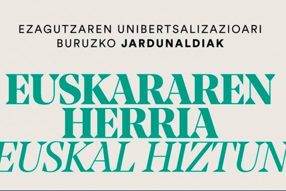 Bi eguneko topaketa: "Euskararen herria, euskal hiztun"